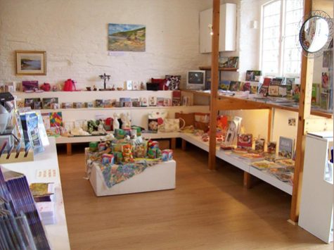 Cornish crafts in the gift shop